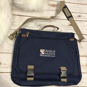 Leeds Laptop Work Bag Blue Travel Commute 33